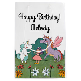 Bolsa De Regalo Mediana Unicornio mágico