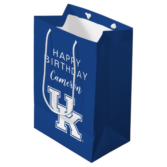 Bolsa De Regalo Mediana Universidad del cumpleaños de Kentucky el | (Angulo Anverso)