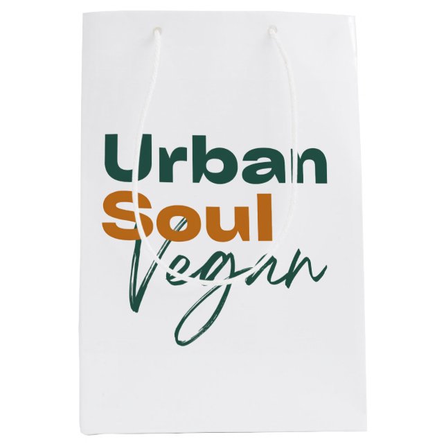 Bolsa De Regalo Mediana Urban Soul Vegan (Anverso)