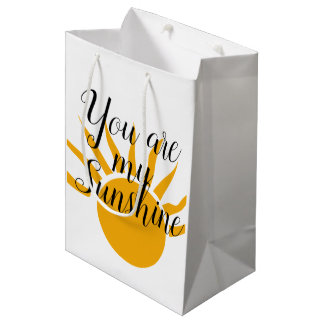 Bolsa De Regalo Mediana Usted es mi bolso del regalo de la sol