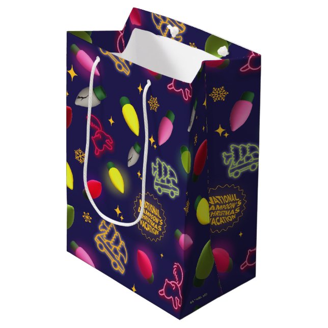 Bolsa De Regalo Mediana Vacaciones de navidades | Patrón de vacaciones (Angulo Anverso)