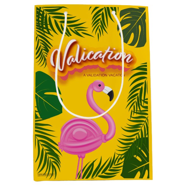 Bolsa De Regalo Mediana Vacaciones de validación inestables (Anverso)