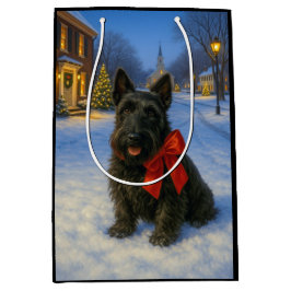 Bolsa De Regalo Mediana Vacaciones del Terrier Escocés