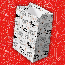 Bolsa De Regalo Mediana Vacas de granja de campo