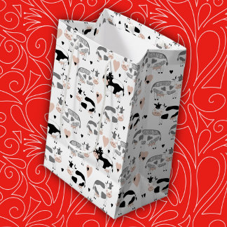 Bolsa De Regalo Mediana Vacas de granja de campo