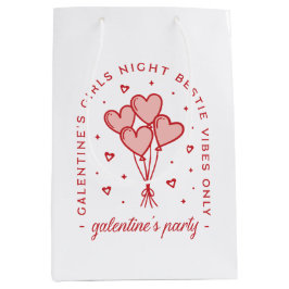 Bolsa De Regalo Mediana Valentinas fiestas de Galentine con globos de cora