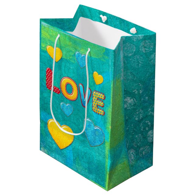 Bolsa De Regalo Mediana Valentine Fun 3D Mix and Match (Angulo Anverso)