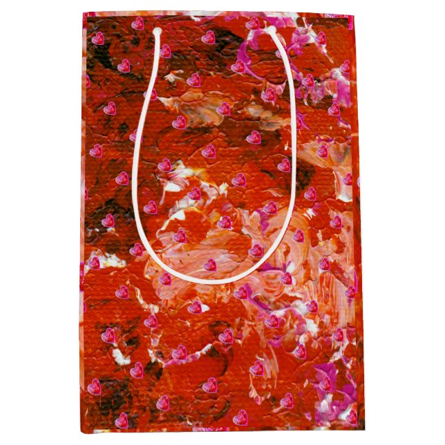 Bolsa De Regalo Mediana Valentine Reds - sin fronteras (Anverso)