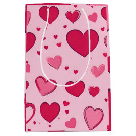 Bolsa De Regalo Mediana Valentines Gift Bag Hearts 01