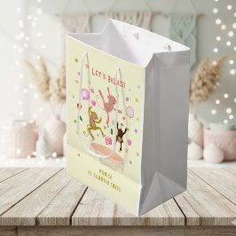 Bolsa De Regalo Mediana Vamos a rebotar saltando el cumpleaños de los niño