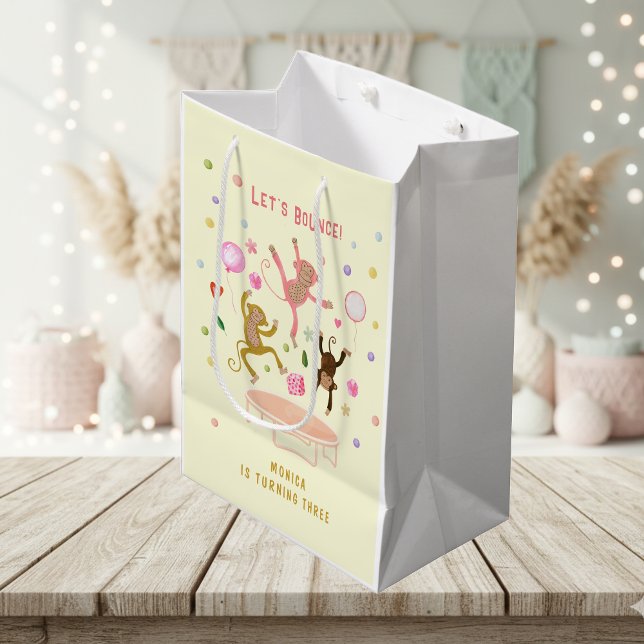 Bolsa De Regalo Mediana Vamos a rebotar saltando el cumpleaños de los niño (Subido por el creador)