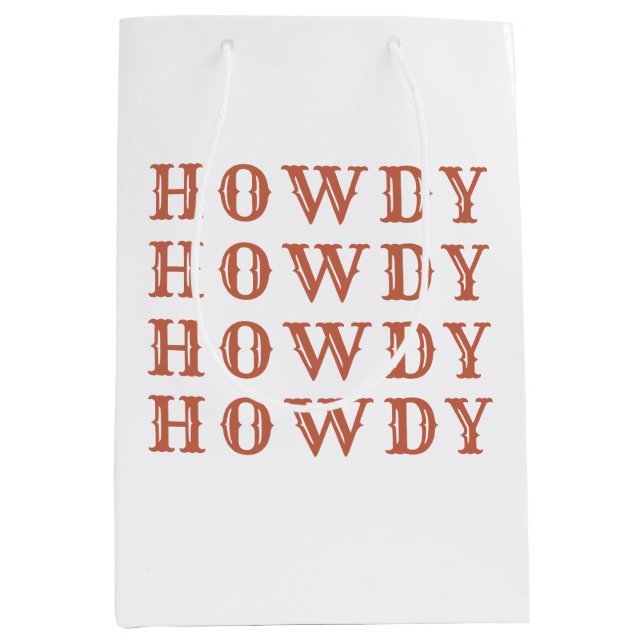 Bolsa De Regalo Mediana Vaquera del Desierto Último Rodeo (Anverso)