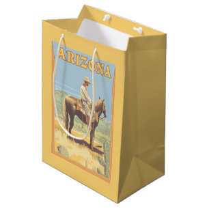 Bolsa De Regalo Mediana Vaquero (vista lateral) Arizona