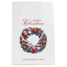 Varios motivos Feliz Navidad Nombre personalizado