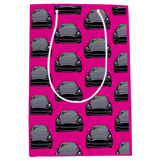 Bolsa De Regalo Mediana Vehículo eléctrico gris oscuro Vehículo SUV Coche  (Anverso)