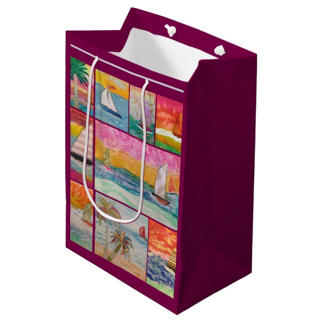 Bolsa De Regalo Mediana Velero  (Angulo Anverso)