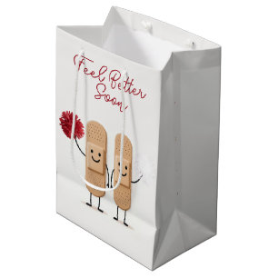 Bolsa De Regalo Mediana Vendas adhesivas porristas en blanco