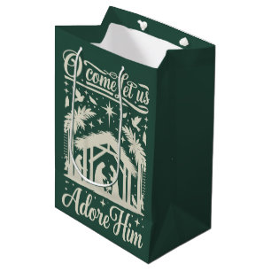 Bolsa De Regalo Mediana Venid Adoremosle Belén Cristiano 