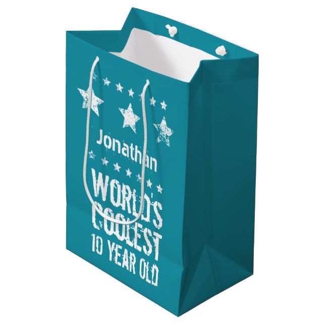 Bolsa De Regalo Mediana verde azulada E17, la más fría del mundo desde hac (Angulo Anverso)