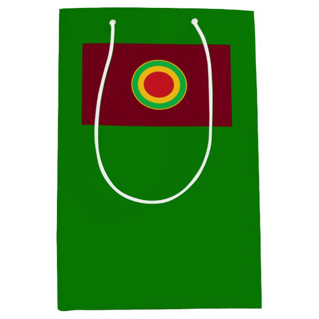 Bolsa De Regalo Mediana Verde de Navidad (Anverso)