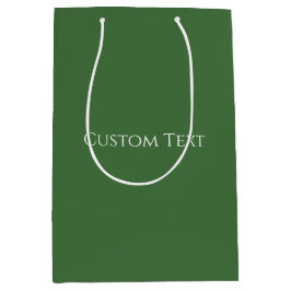 Bolsa De Regalo Mediana Verde Navidad 