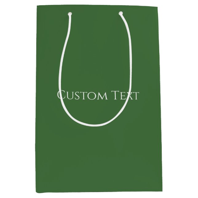 Bolsa De Regalo Mediana Verde Navidad  (Anverso)