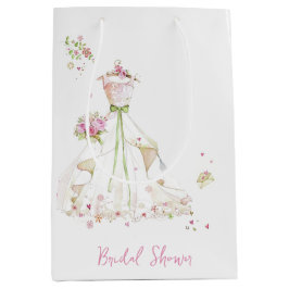 Bolsa De Regalo Mediana Vestido de novia para ducha de novia 