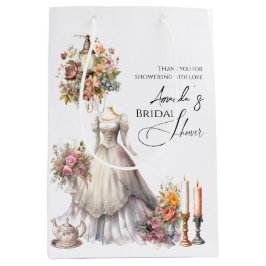 Bolsa De Regalo Mediana Vestido de novia victoriano caprichoso regadera de