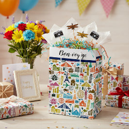 Bolsa de regalo mediana Viaja por el mundo