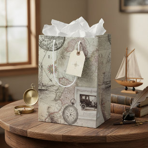 Bolsa De Regalo Mediana Viajes vintage