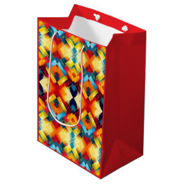 Bolsa De Regalo Mediana Vibes antiguas en colores: elegantes formas geomét