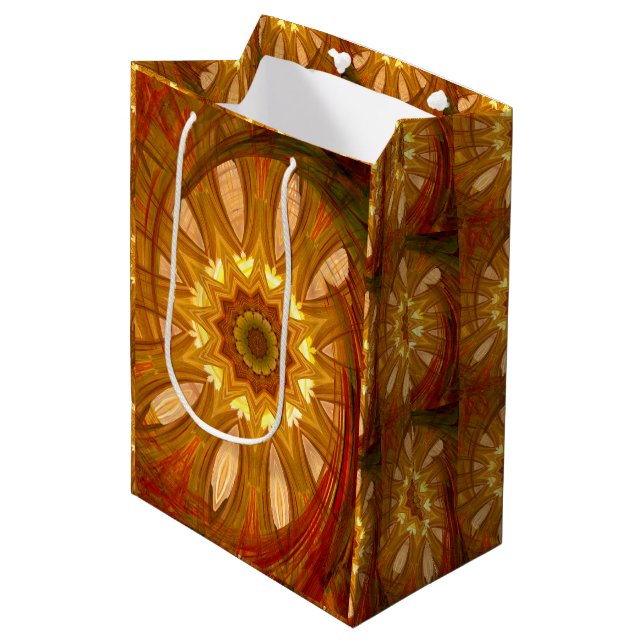 Bolsa De Regalo Mediana Victorian Peony Swirl (Angulo Anverso)