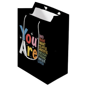 Bolsa De Regalo Mediana Vida de maestro Sé amable Enseñanza Estudiantes de