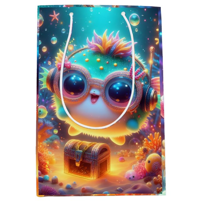 Bolsa De Regalo Mediana Vida marina (Anverso)