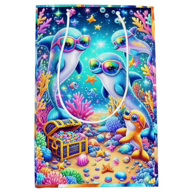 Bolsa De Regalo Mediana Vida marina (Anverso)