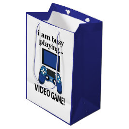 Bolsa De Regalo Mediana Videojuego que estoy ocupado jugando Videojuego