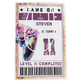 Bolsa De Regalo Mediana Videojuegos de cumpleaños