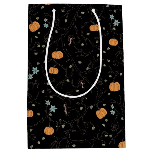 Bolsa De Regalo Mediana Vigne effrayante pour Halloween (Anverso)