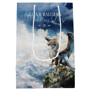 Bolsa De Regalo Mediana Viking Celtic Dragon Boda o Cumpleaños