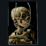 Bolsa De Regalo Mediana Vincent van Gogh - Calavera con cigarrillo en llam<br><div class="desc">Cabeza de un Skeleton con un cigarrillo en llamas / Calavera con cigarrillo en llamas / Crane de squelette fumant une cigarrillo - Vincent van Gogh,  1885</div>