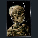 Bolsa De Regalo Mediana Vincent van Gogh - Calavera con cigarrillo en llam<br><div class="desc">Cabeza de un Skeleton con un cigarrillo en llamas / Calavera con cigarrillo en llamas / Crane de squelette fumant une cigarrillo - Vincent van Gogh,  1885</div>