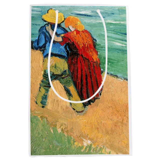 Bolsa De Regalo Mediana Vincent van Gogh - Dos amantes (Anverso)