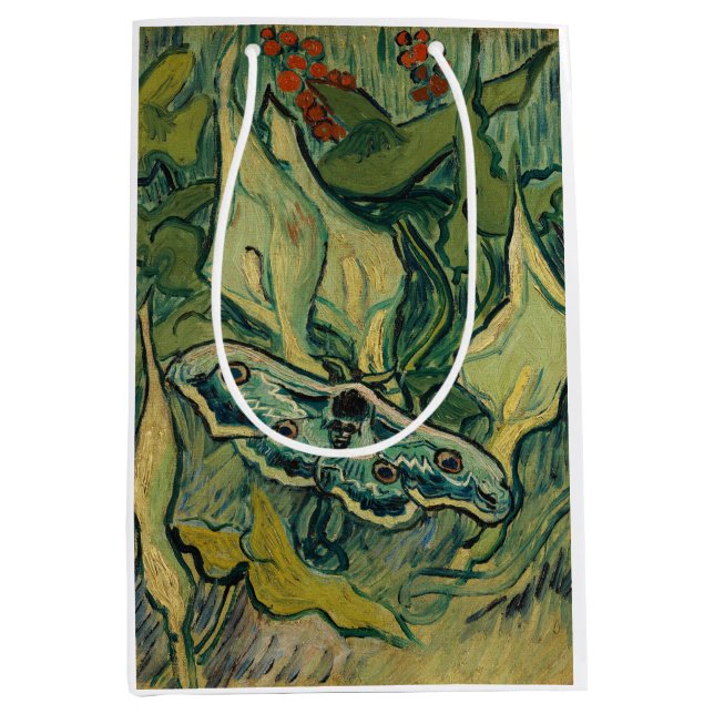 Bolsa De Regalo Mediana Vincent van Gogh - Giant Peacock Moth (Anverso)