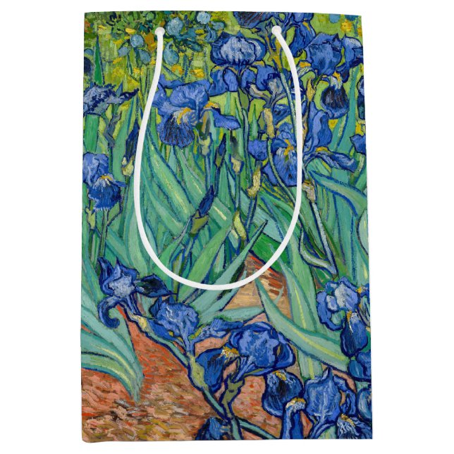 Bolsa De Regalo Mediana Vincent Van Gogh - Irises (Anverso)