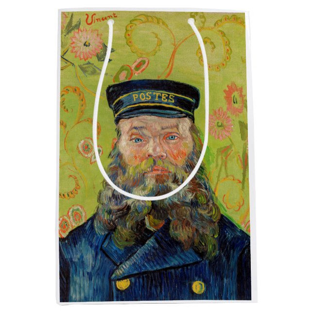 Bolsa De Regalo Mediana Vincent Van Gogh - Postman Joseph Roulin (Anverso)