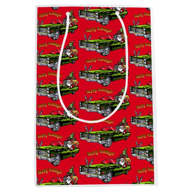 Bolsa De Regalo Mediana Viñeta Santa (Anverso)