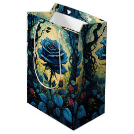 Bolsa De Regalo Mediana Vinos Rosa azul 1