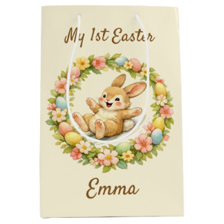 Bolsa De Regalo Mediana Vintage Bunny My First Easter