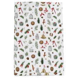 Bolsa De Regalo Mediana Vintage Christmas Gift Bag