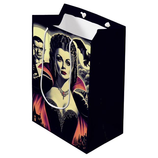 Bolsa De Regalo Mediana Vintage Hot Vampire (Angulo Anverso)